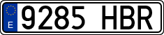 License plates of Spain, Ordinary (2000)