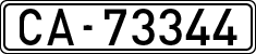 License plates of Spain, 1900 year series