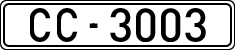 License plates of Spain, 1900 year series