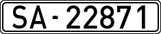 License plates of Spain, 1900 year series