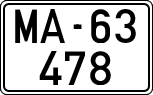 License plates of Spain, 1900 year series