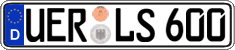 German license plate, Regular plates