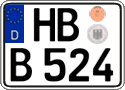 German license plate, Regular plates