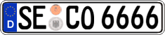 German license plate, Regular plates