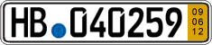 German license plate, Short-term transit plates