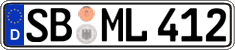 German license plate, Regular plates