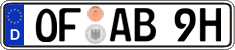 German license plate, Plates for oldtimers (type 