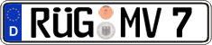 German license plate, Regular plates