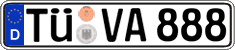 German license plate, Regular plates