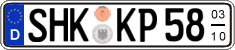 German license plate, Seasonal plates