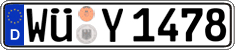 German license plate, Regular plates