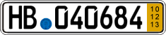 German license plate, Short-term transit plates