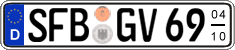 German license plate, Seasonal plates