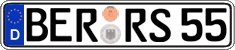 German license plate, Regular plates