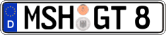 German license plate, Regular plates