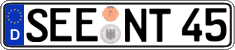 German license plate, Regular plates