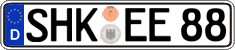 German license plate, Regular plates
