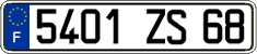 French license plate, FNI