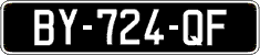 French license plate, SIV (oldtimers)
