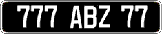 French license plate, FNI