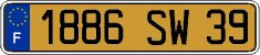 French license plate, FNI