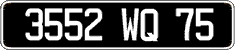 French license plate, FNI