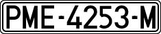 License plates of Spain, Official and military plates