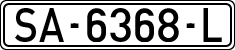 License plates of Spain, 1971 year series