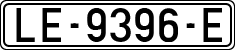 License plates of Spain, 1971 year series