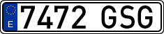 License plates of Spain, Ordinary (2000)