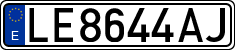 License plates of Spain, 1971 year series
