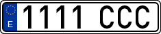 License plates of Spain, Ordinary (2000)