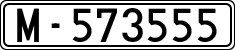 License plates of Spain, 1900 year series
