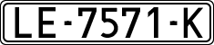 License plates of Spain, 1971 year series