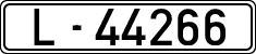 License plates of Spain, 1900 year series