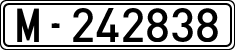 License plates of Spain, 1900 year series