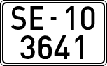 License plates of Spain, 1900 year series