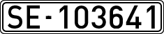License plates of Spain, 1900 year series