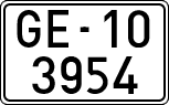 License plates of Spain, 1900 year series