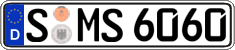 German license plate, Regular plates