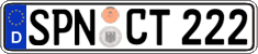 German license plate, Regular plates