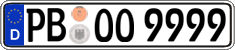 German license plate, Regular plates