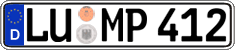 German license plate, Regular plates