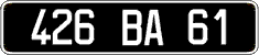French license plate, FNI