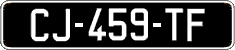 French license plate, SIV (oldtimers)