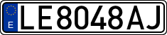 License plates of Spain, 1971 year series
