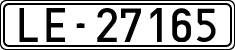 License plates of Spain, 1900 year series