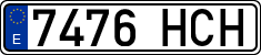 License plates of Spain, Ordinary (2000)