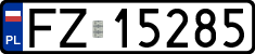 License plates of Poland, Regular car plates