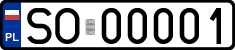 License plates of Poland, Regular car plates